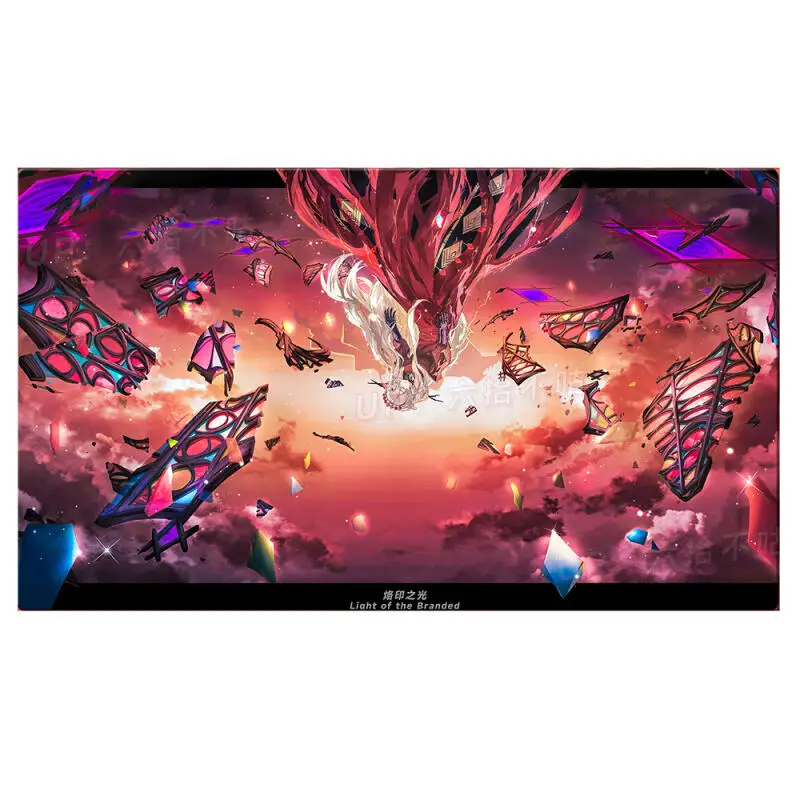 

Yu-Gi-Oh! Branded Regained DIY self-made Anime Game Battle card Rubber Card Pad Mouse Pad Keyboard Pad 600*350*2mm