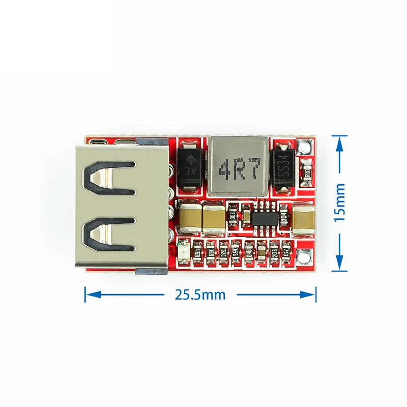 1-10PCS Fine 6-24V 12V/24V To 5V 3A CAR USB Charger Module DC Buck Step Down Converter 12v 5v Power Supply Module