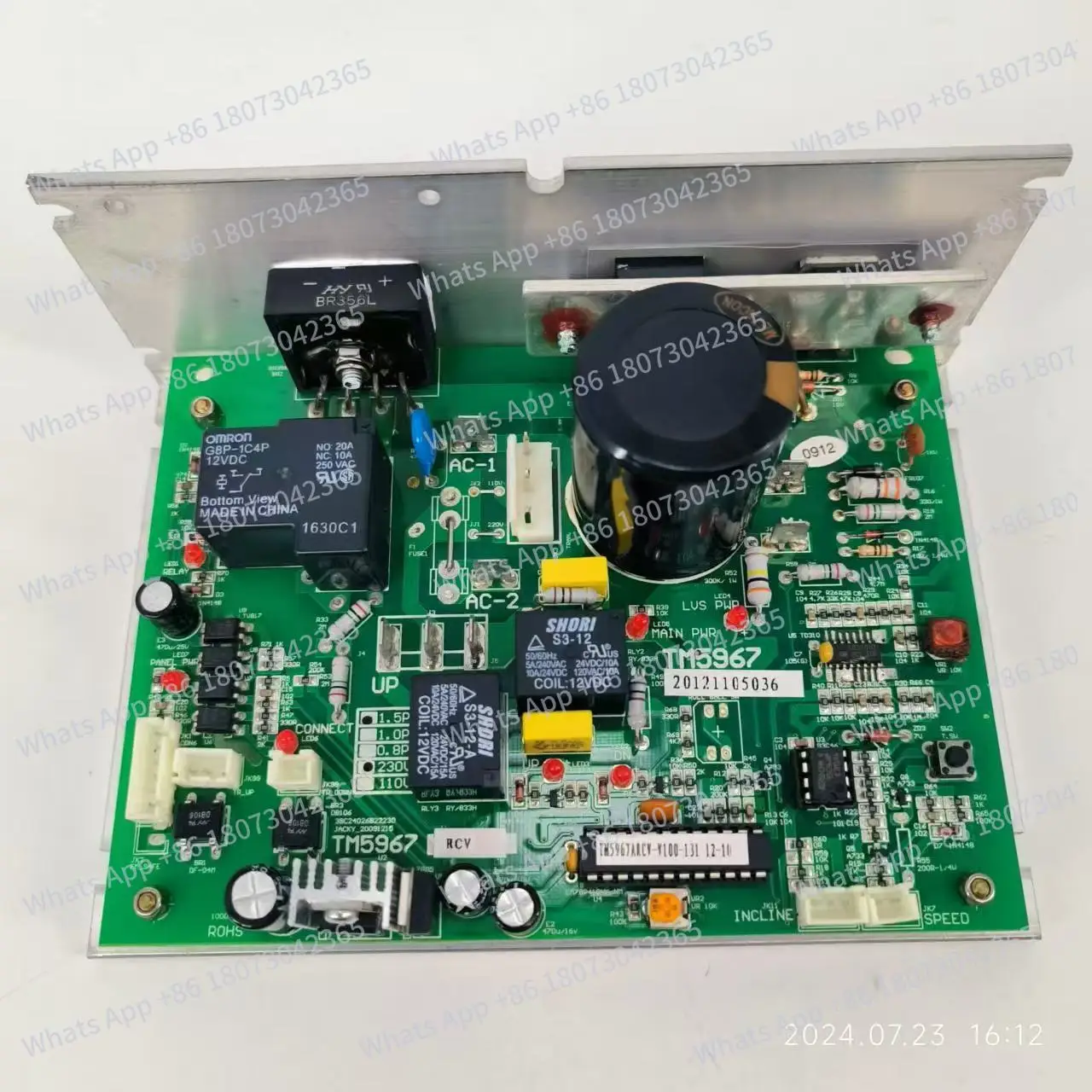 Placa de circuito Original para cinta de correr TM5967, placa de Control, placa de alimentación con versión inclinada