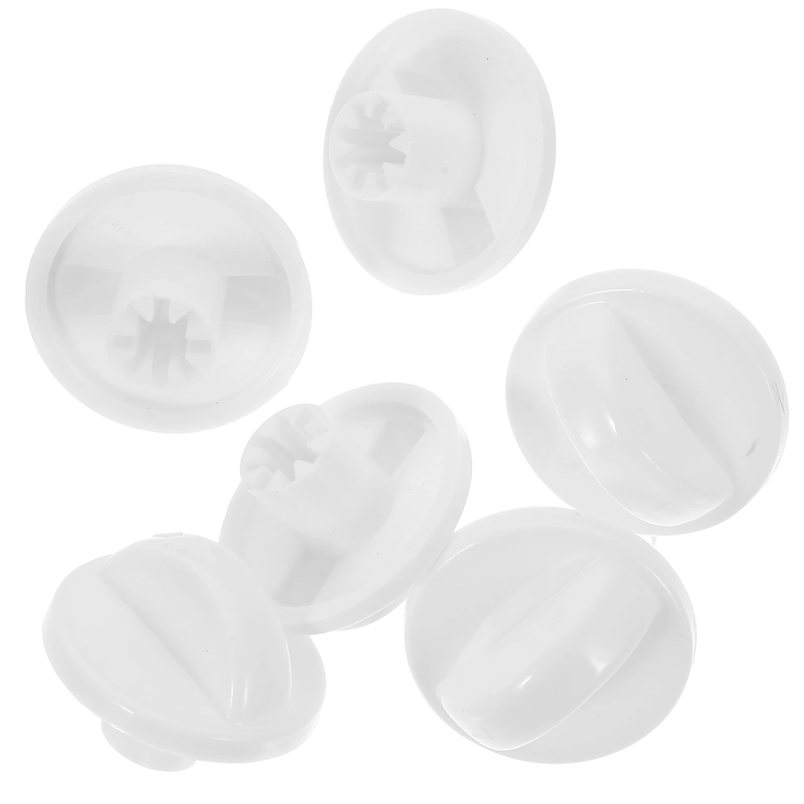 

6 Pcs Electric Fan Knob Control Replacement Conditioning Universal White for Knobs