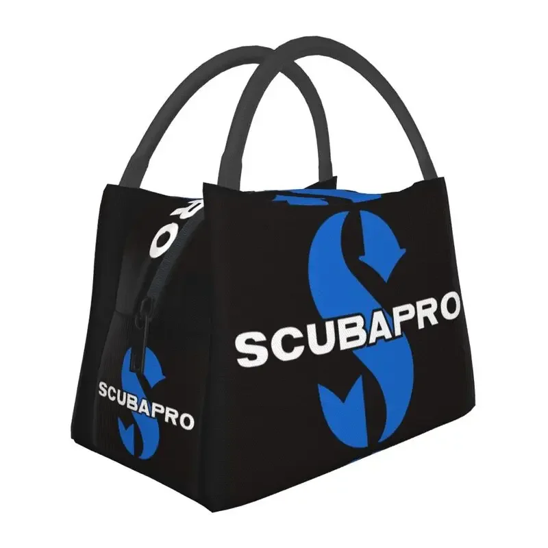 

Scubapros Diving Logo Resuable Lunch Box Women Waterproof Thermal Cooler Food Insulated Lunch Bag Hospital Pinic Container