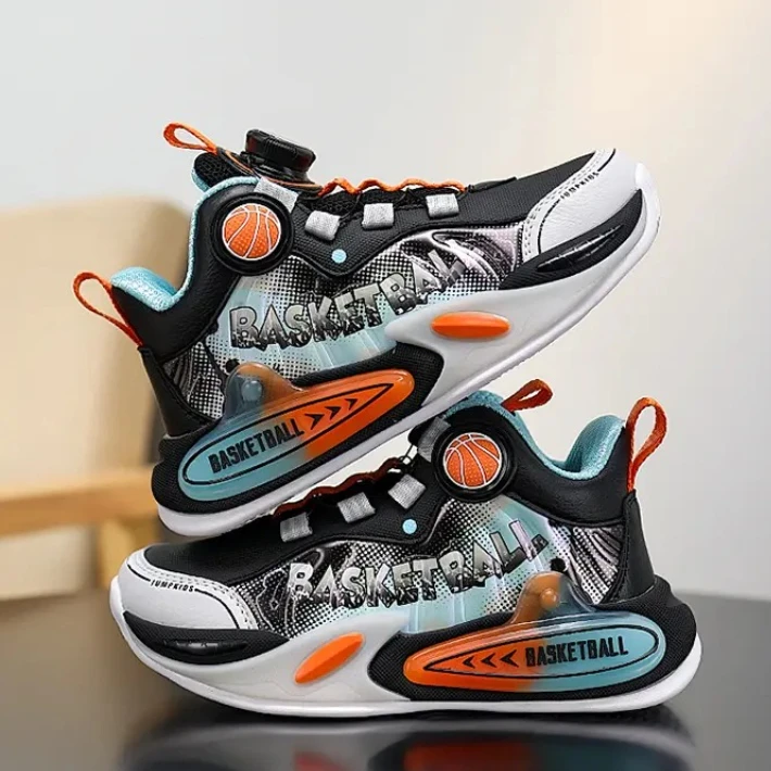 

Детские баскетбольные кроссовки, новая весенняя дышащая удобная противоскользящая спортивная обувь с сеткой, модная школьная обувь для мальчиков, уличная прогулочная обувь