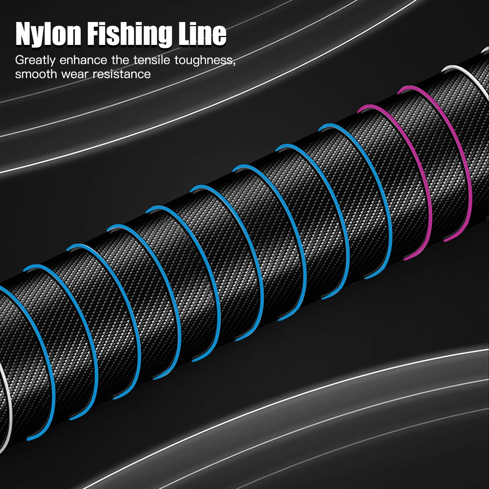 

8 Strands Braided Fishing Line 8-Color Plaited Water Resistant Rope For Bass Trout Walleye Muskie Freshwater Saltwater Surf Ice