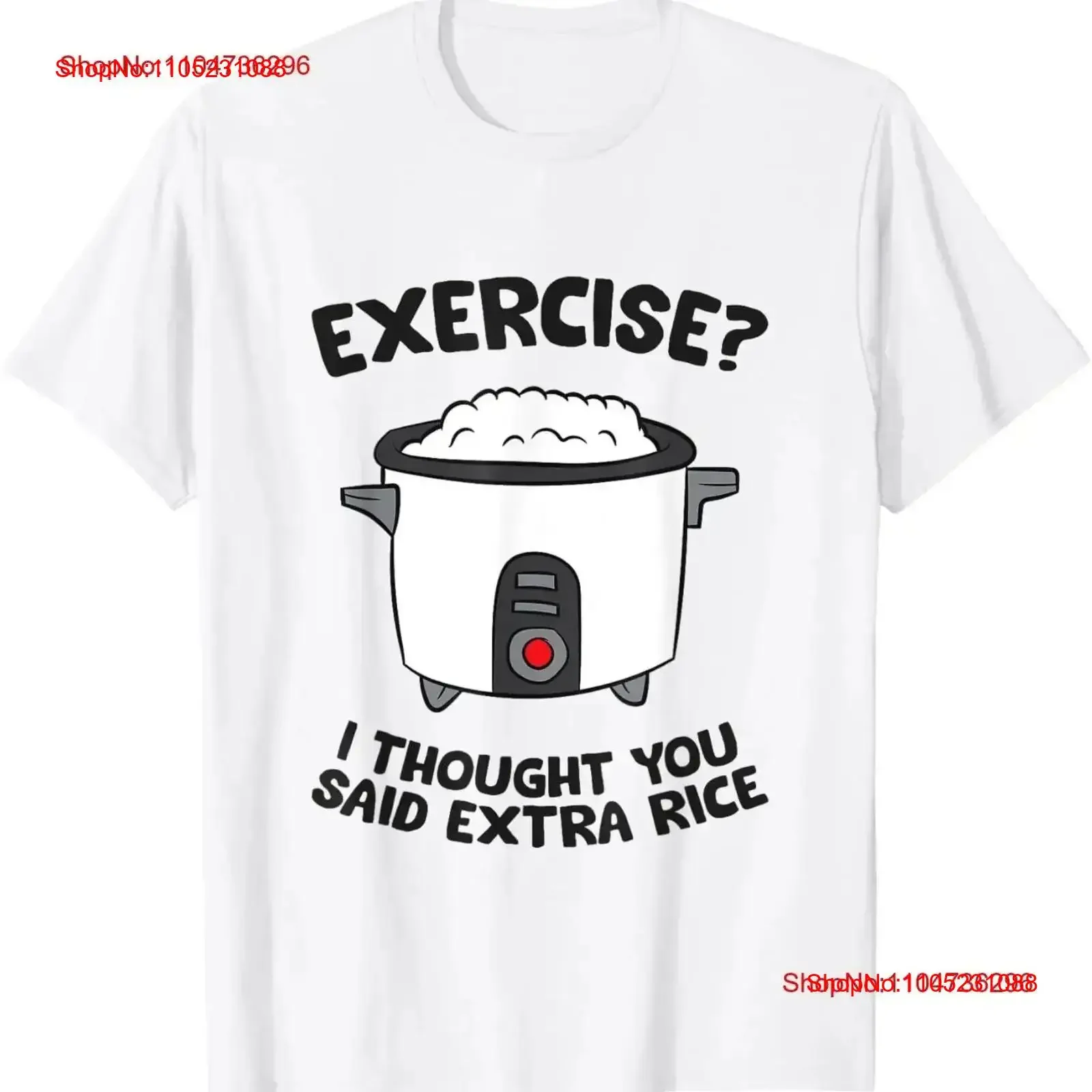 Divertido gimnasio ejercicio creo que te dijo Extra arroz camiseta vintage lavado Casual cómodo homme estirado transpirable vintage