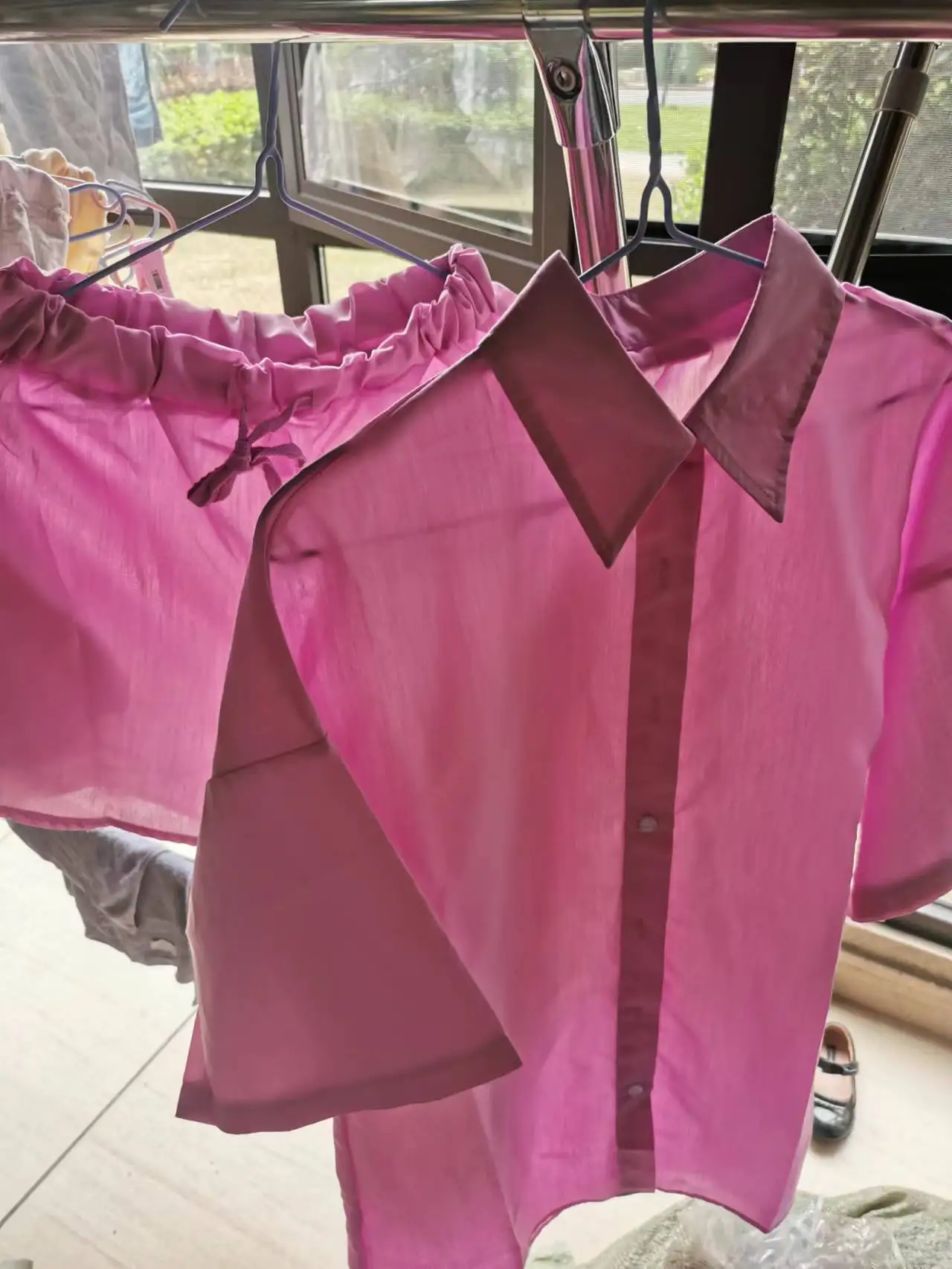 Chemise et Short à Col Rabattu pour Femme, Tenue Élégante et Décontractée à lèvent, Couleur Unie, à la Mode, 2022