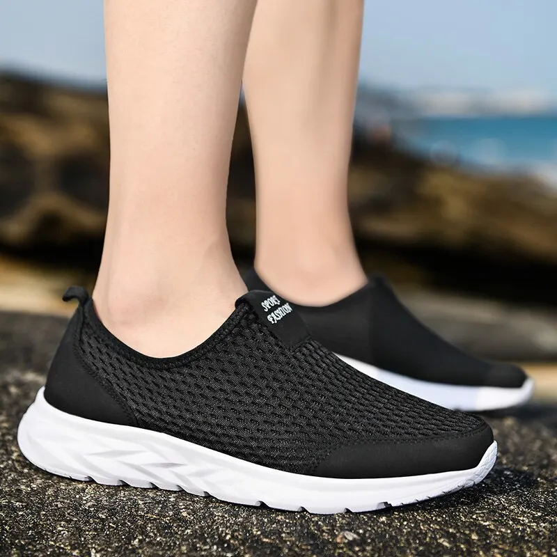 Men's Sneakers Breathable Men Casual Shoes Outdoor Male Slip On Loafers Walking Sneakers Tennis For Men