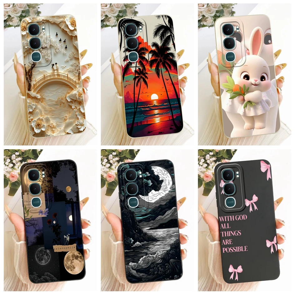 ل Vivo Y31 2025 حافظة V2521 شعبية غروب الشمس رسمت لينة سيليكون الحلوى بولي TPU الغطاء الخلفي ل Vivo Y21D Y 21D 4G Funda VivoY31 كابا #1