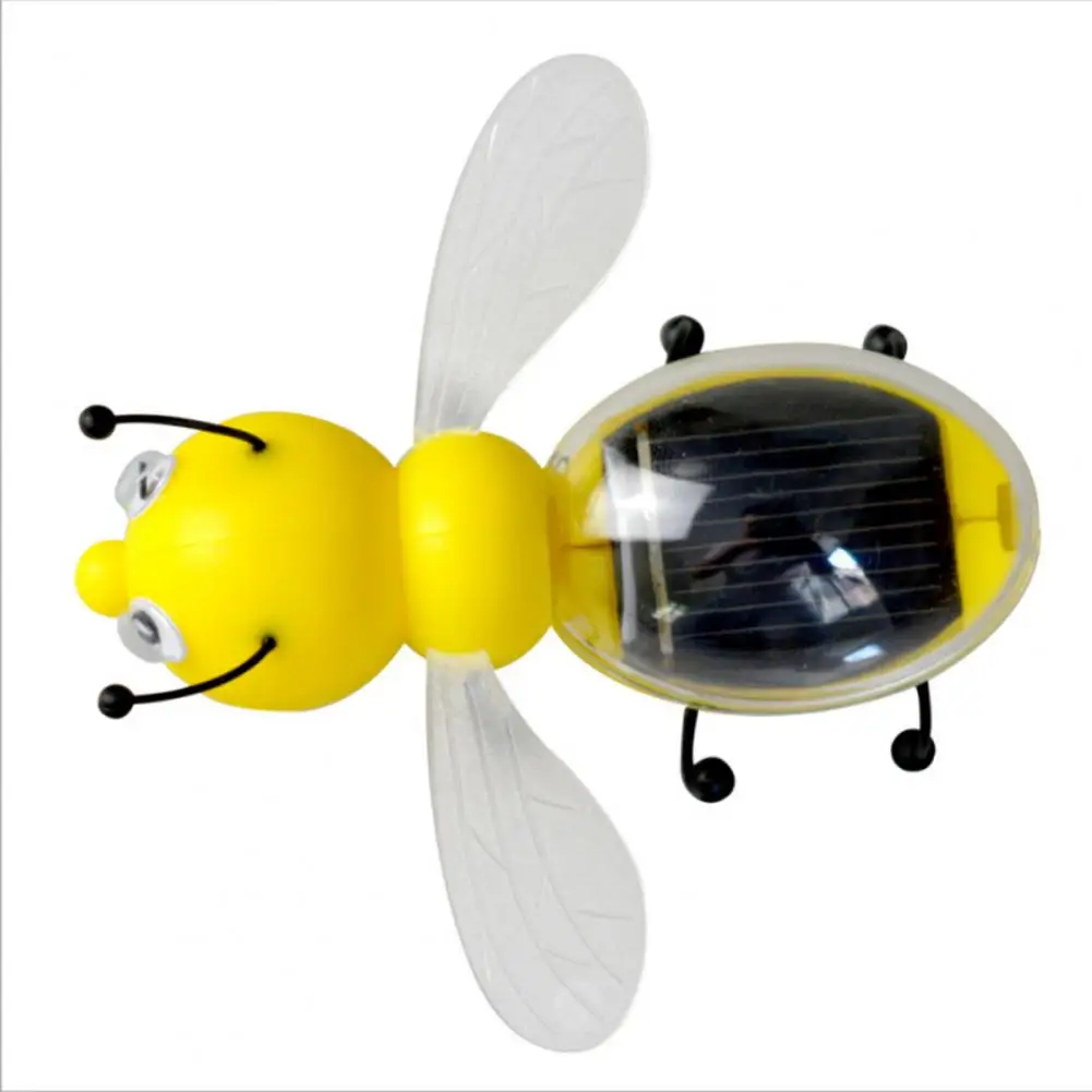 Solar Bee Toy Solar-Powered Pet Figure Simulated Novelty Solar Toy