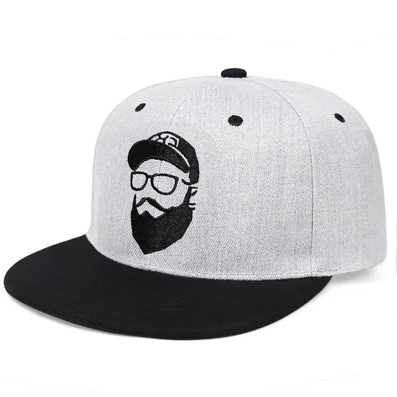 Unisex brodaty starzec haft HipHop Cap Outdoor regulowane baseballówka w stylu Casual czapki mężczyzna kapelusz przeciwsłoneczny czapka typu Trucker