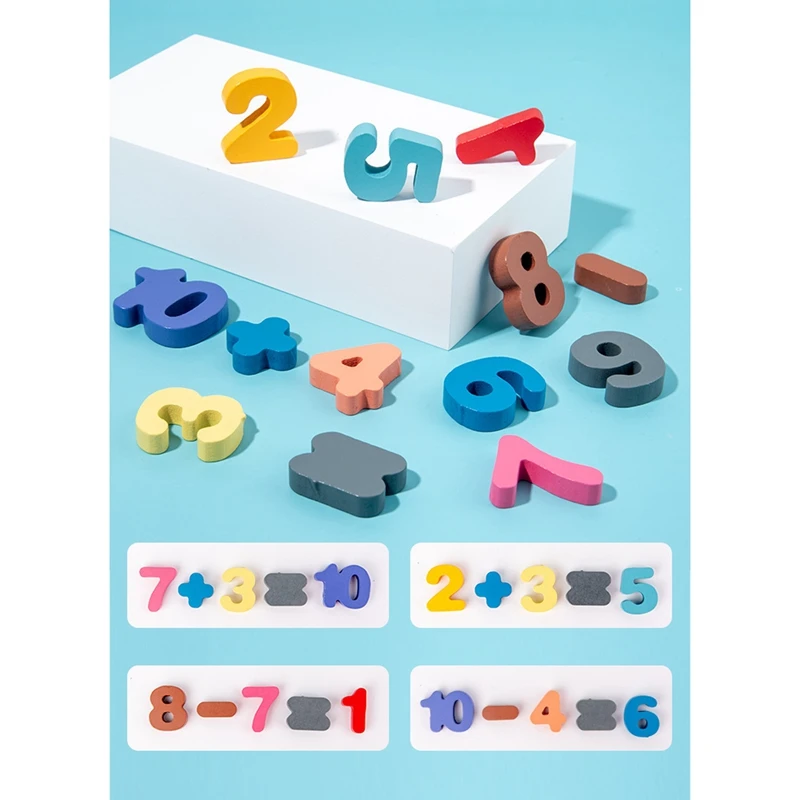 Fishing Pairs Logarithm Board Children's Puzzle Education Alphanumeric Cognition Wooden Toys For Kids