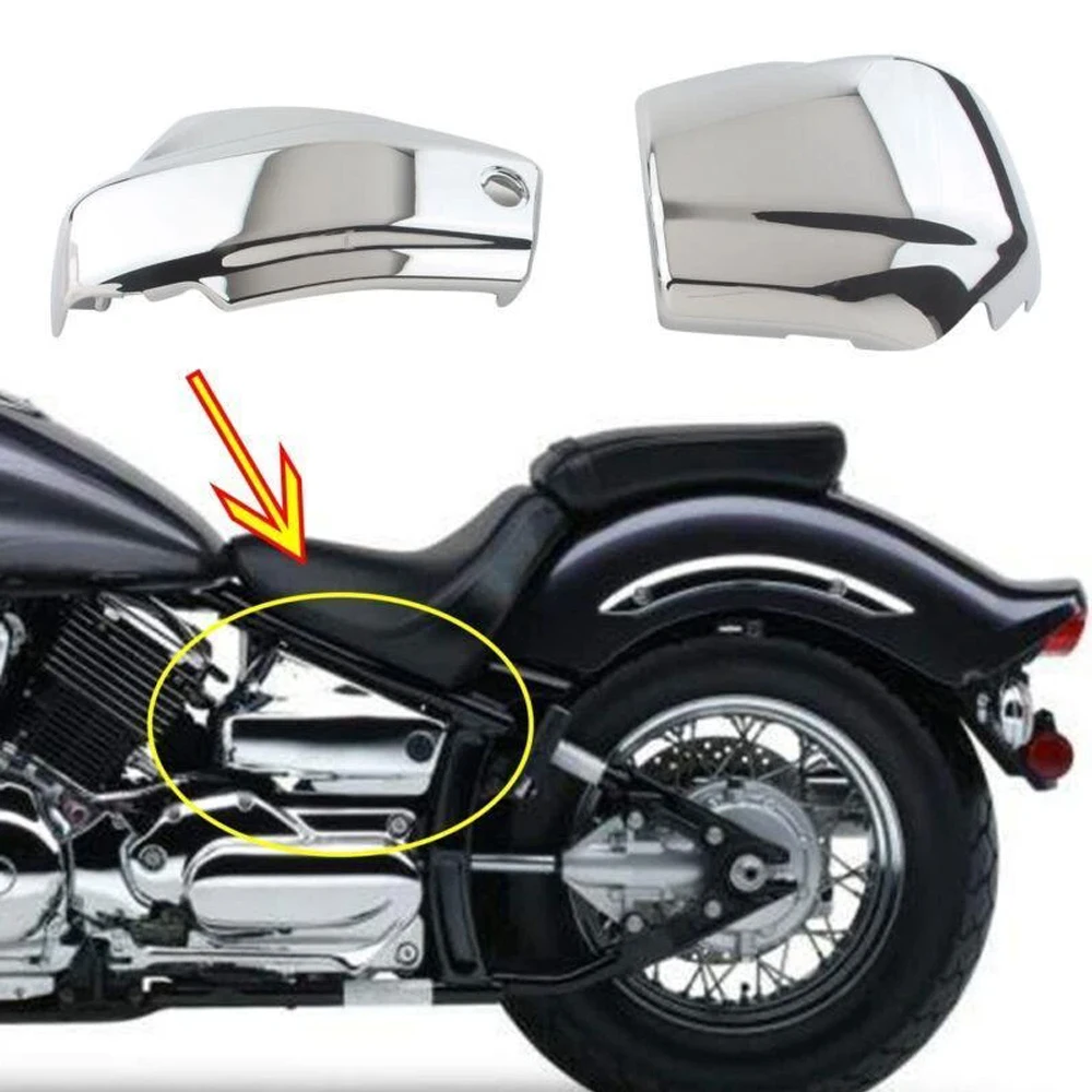 

2Pcs Battery Side Cover Fit for Yamaha Dragstar Vstar XVS1100 Custom 1999-2011