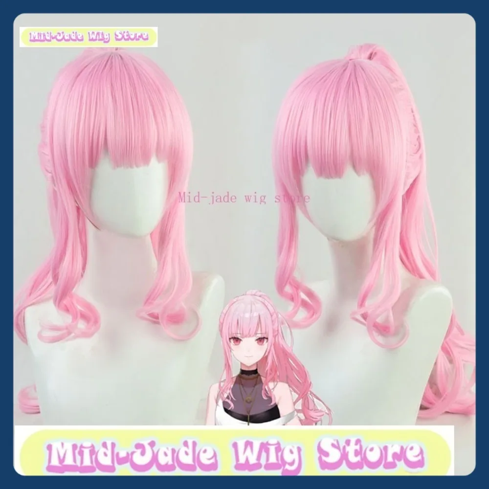 

Mid-jade Wig Store Hololive EN Mori Calliope Cosplay Wig Anime Game Role-playing Halloween Party Performance Synthetic Hair