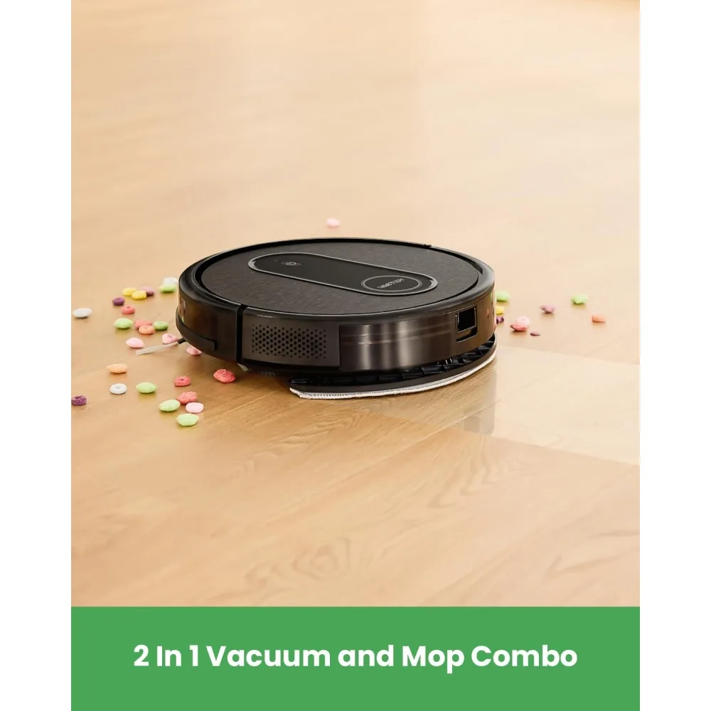 Robot Vacuum and Mop Combo, 2 in 1 Mopping Robot Vacuum Cleaner with Schedule, WiFi/App/Alexa/Siri Control