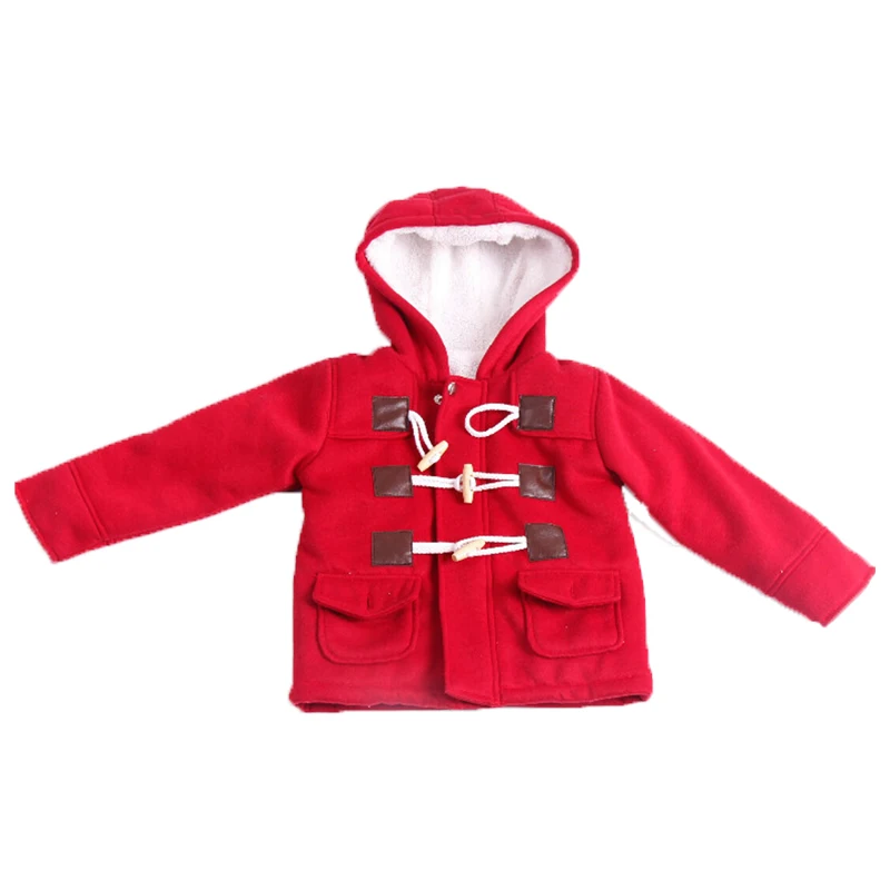 Newborn Spring Kid For Baby Boys Girls Button Warm Daily Hooded Coat Casual Clothes Outerwear Children Jacket 1-2 Years Old