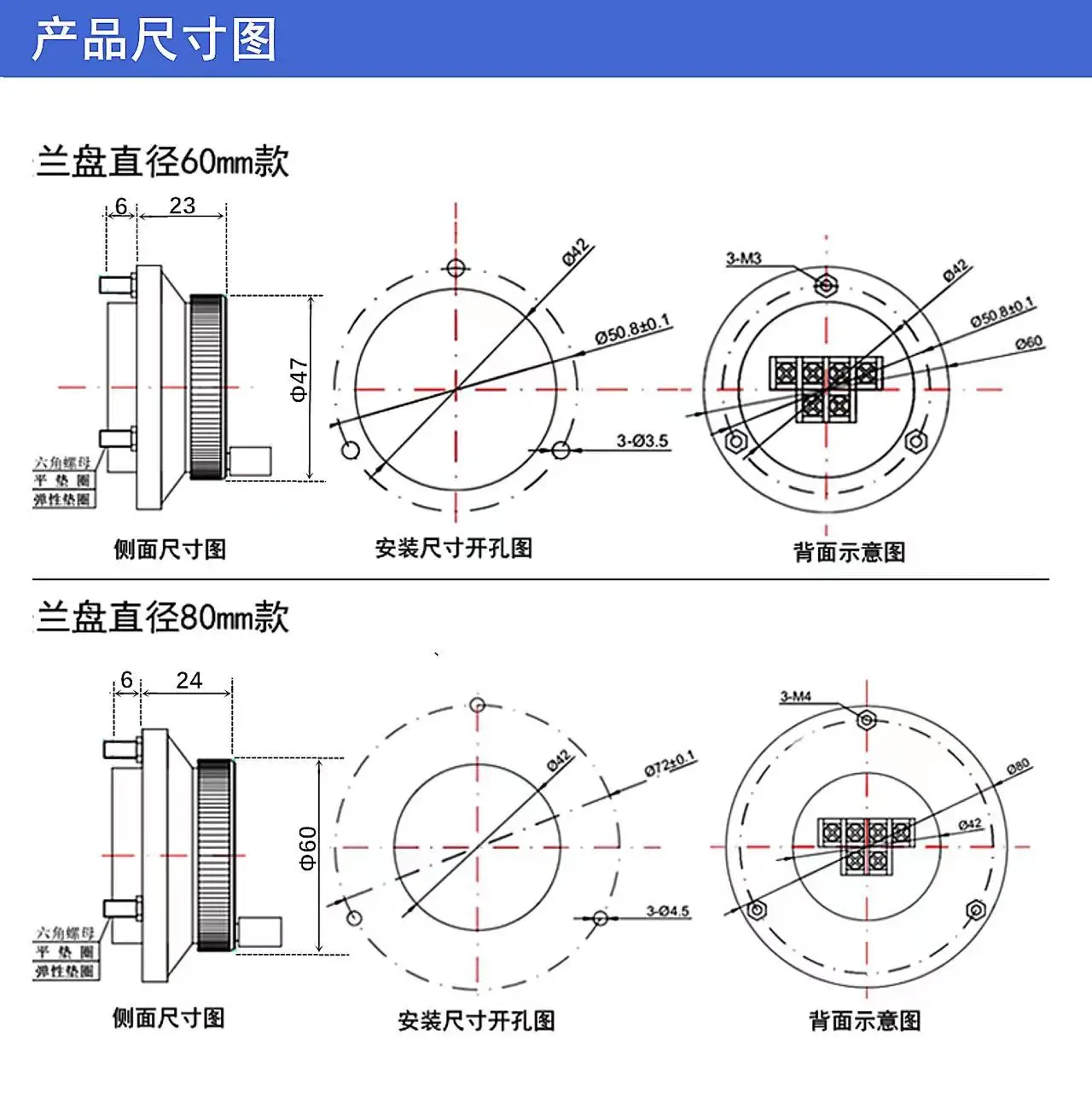 CNC Pulser Handwheel MPG HM60 Series 47mm Diameter 25 100 Pulse Long Driver Voltage Output 5Vdc Hand Wheel Rotary Encoder