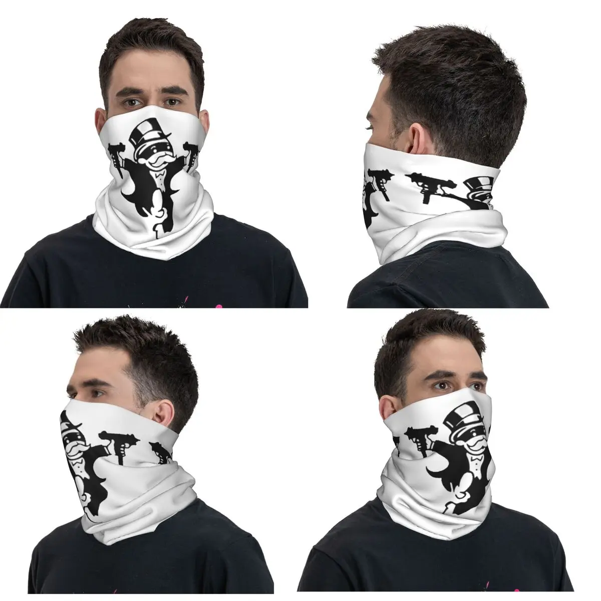 Murder Drones Uzi Doorman Bandana Neck Gaiter Printed Wrap Scarf Multifunction Headwear Running Unisex Adult Breathable