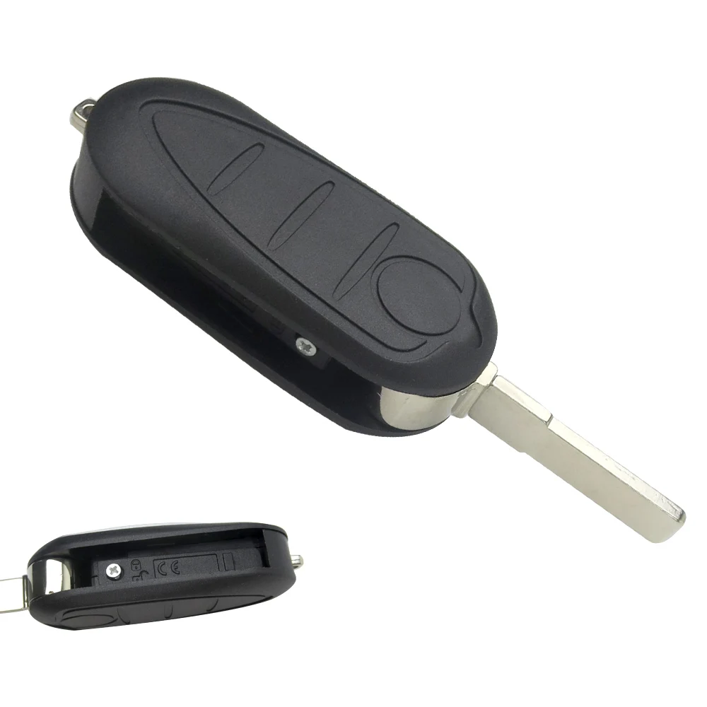 OkeyTech pieghevole Flip Car Remote Key Shell per Alfa Romeo Mito Giulietta 159 GTA 3 pulsanti sostituzione portachiavi auto lama non tagliata