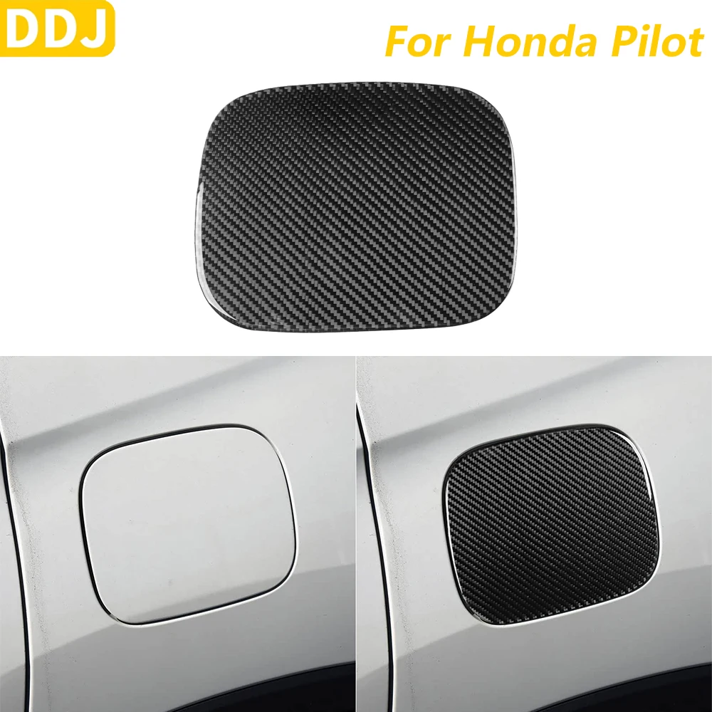 

Soft Carbon Fiber External Fuel Tank Gas Cap Panel Trim Cover For Honda Pilot 2016-2022 Interior Accessories Decoration Sticker