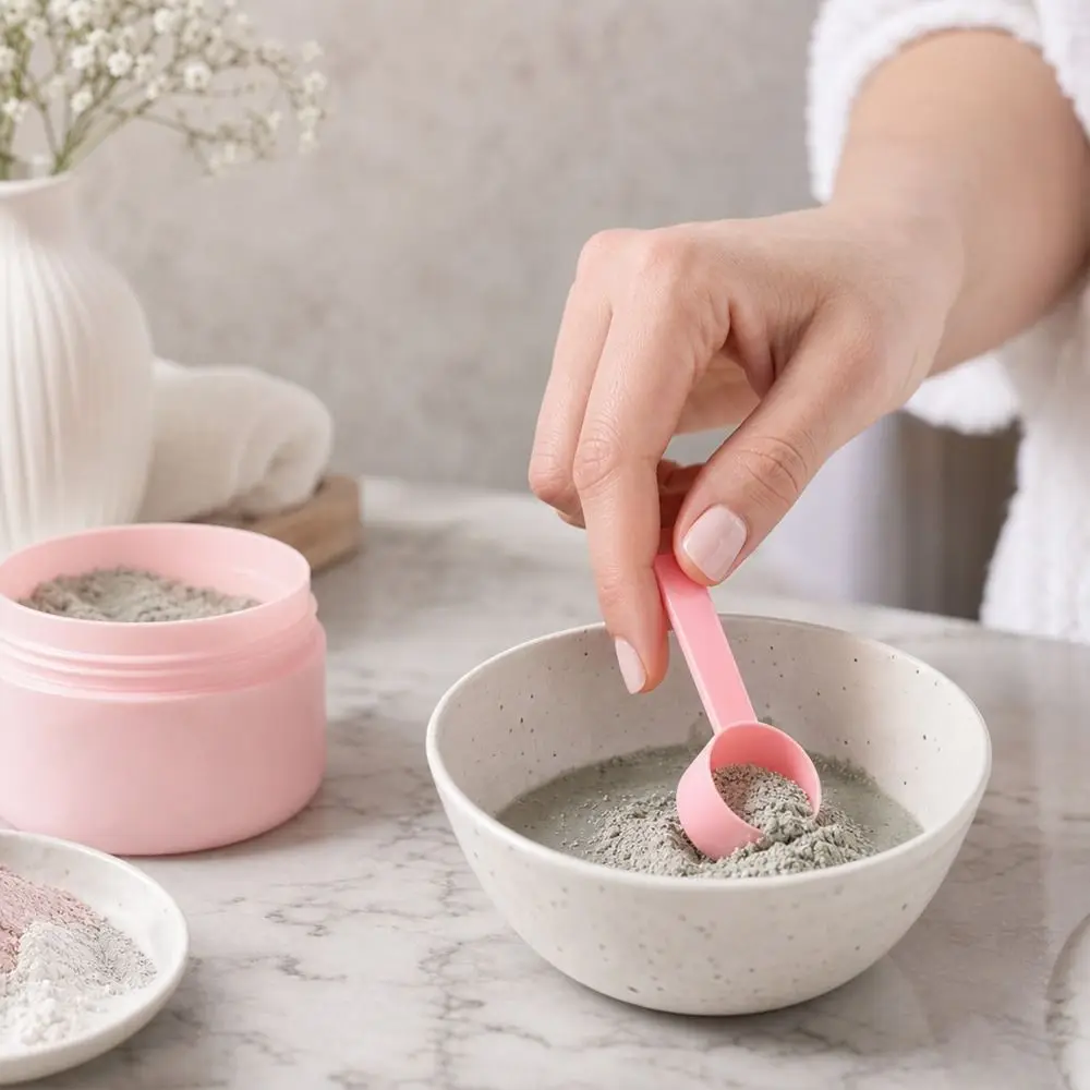 10Pcs New 5g Measuring Spoons PP Plastic Easy Measuring Coffee Scoop Reusable Facial Mask Spoon Kitchen Gadgets