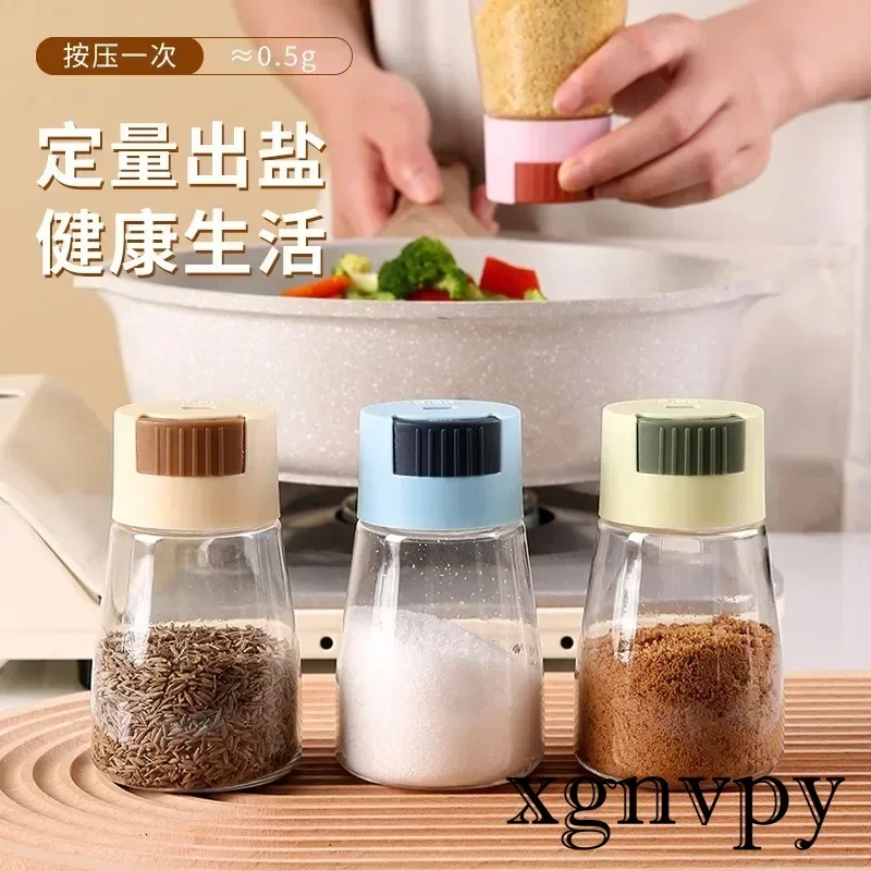 xgnvpy Quantitative Salt Shaker Control Measure Out Tool Sprinkle Jar Seasoning Box Kitchen Seasoning Bottle