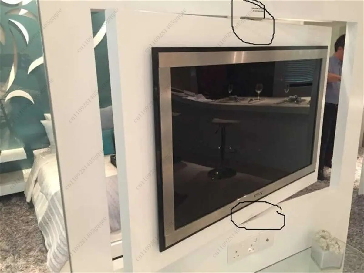 Moderner Wohnzimmer-Eckständer mit 180° drehbarem TV-Ständer, LCD-LED-TV-Ersatzteile – Detail 6