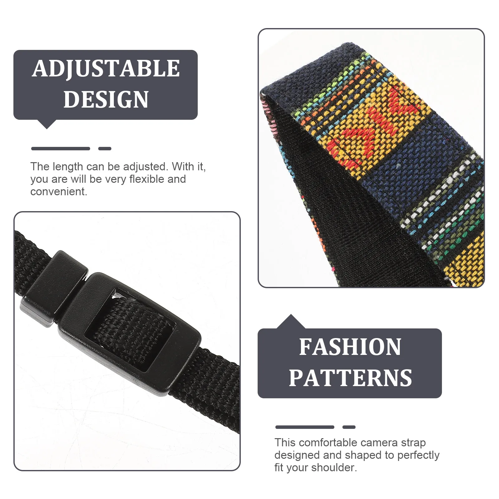 

Camera Shoulder Belts Adjustable Camera Strap Neck Sling Travel Scarf Style Durable Outdoor Sports Premium Material Comfort