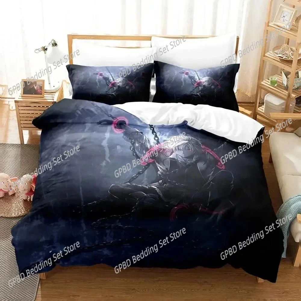 Anime Legend of Heroes 3D Bedding Set Duvet Cover Pillowcases Single Twin Full Queen King Size Home Decor Quilt Boys Gift