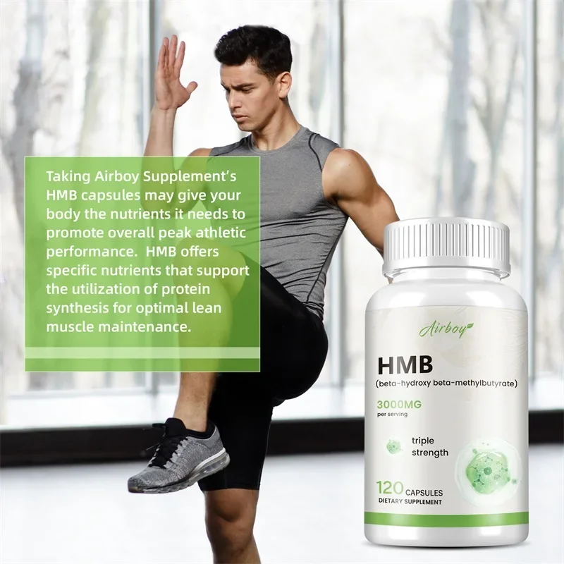 HMB Supplement - Supports Muscle Recovery, Reduces Skeletal Muscle Damage, Increases Strength, and Prevents Muscle Loss