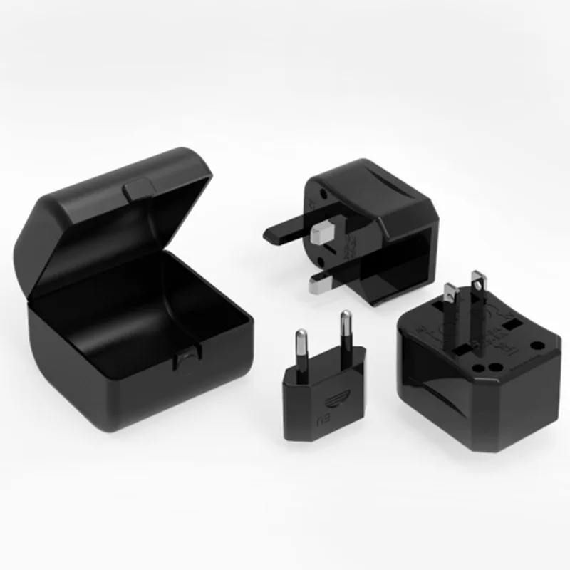 Universal Travel Plug Adapter with PP Fireproof Case 5V 1A USB Charger Multi Country Power Converter for Tourist