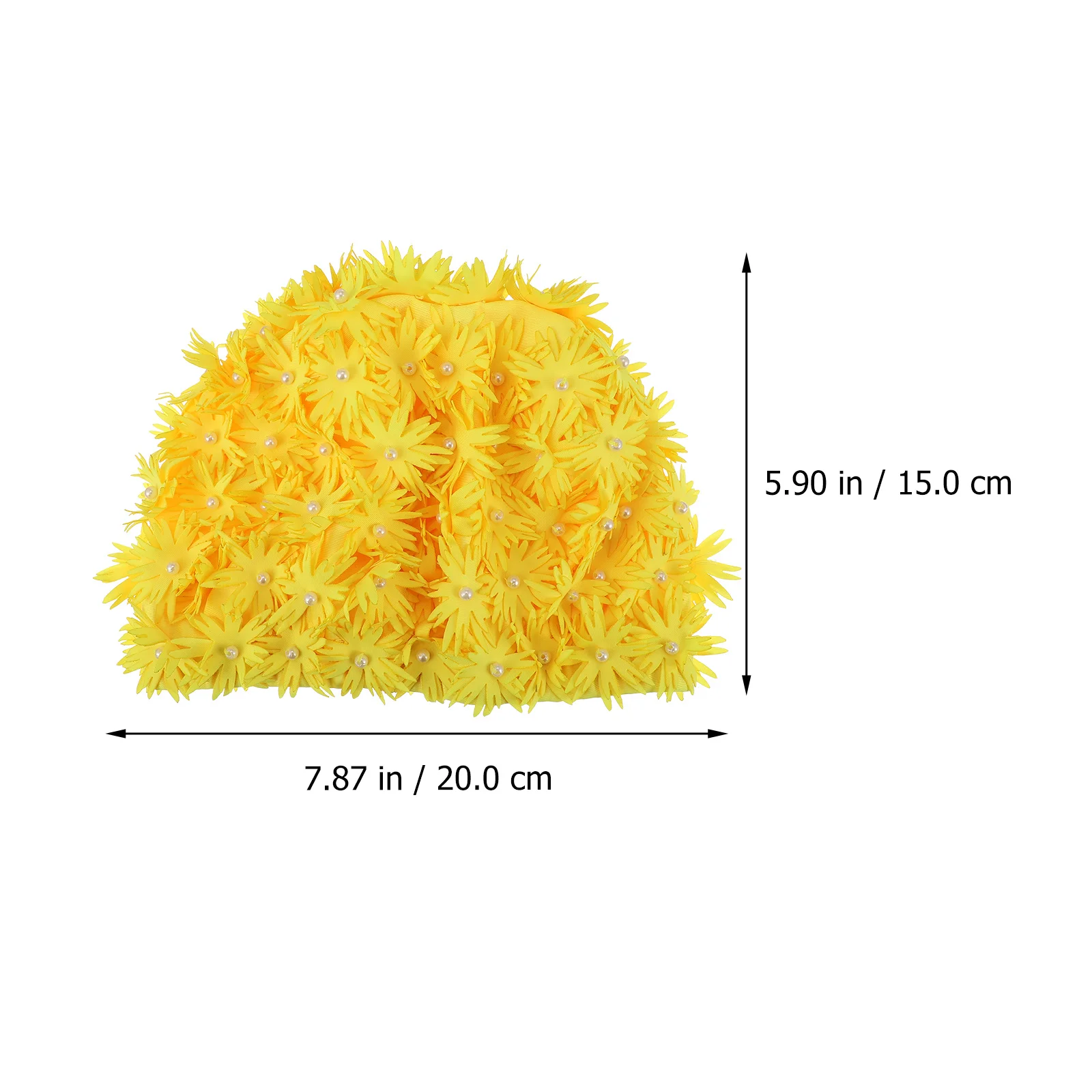 قبعة سباحة ثلاثية الأبعاد على شكل زهرة خفيفة الوزن ومريحة وصديقة للبيئة لحماية الشعر والأذن في الصيف وحمام السباحة والشاطئ للنساء #3
