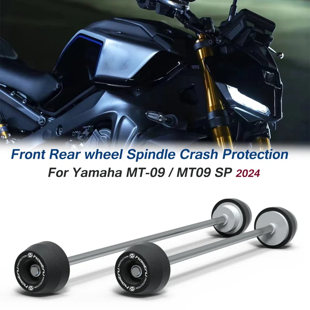 

Для Yamaha MT-09 SP MT09 SP mt09 2024 2025 мотоцикла, передняя и задняя ось, вилка, защита от столкновений, слайдер, устройство для посадки колеса