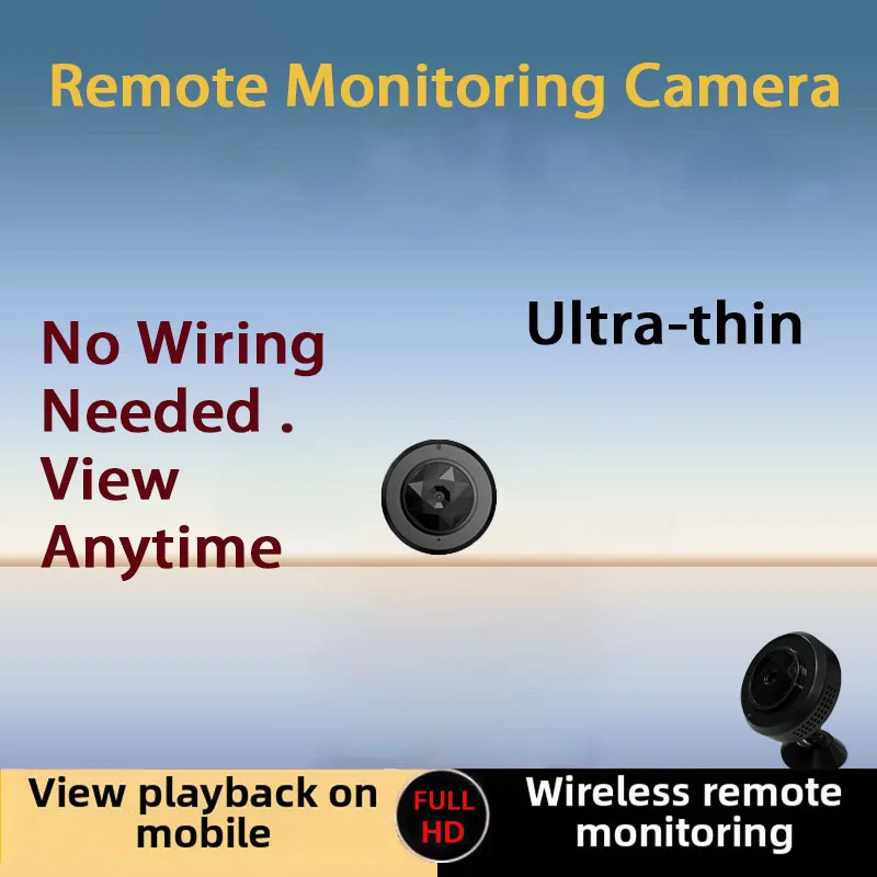 qブランド超高画質コンパクトカメラ-ワイヤレスホームモニター-ミニカメラ-usb充電式バッテリー-wi-fi接続-赤外線ナイトビジョン-モーション検知-家庭、ペット、車両の監視に最適、ナイトビジョンカメラ、プラグイン不要、設置不要、ポータブル音声・ビデオ録画、モーション検知アラーム、非隠しピンホールカメラ