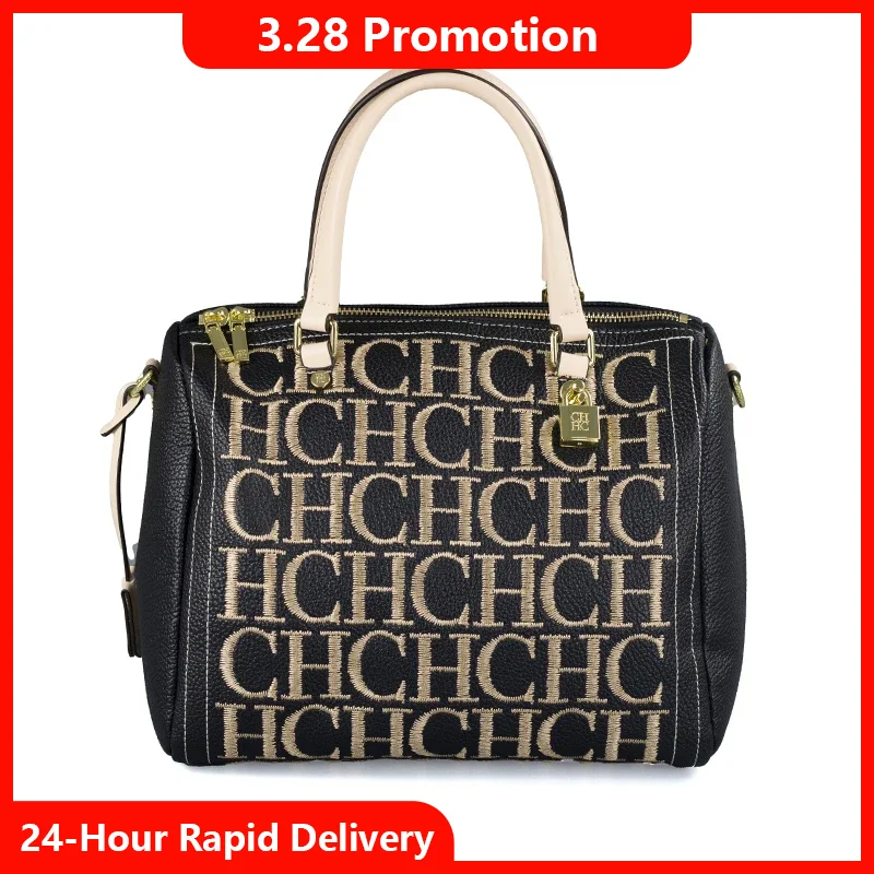 

CH Luxury Brand Bucket Bag with Embroidered Letter Design 2026 New Large Capacity Women's Handbag PU Material Classic Tote Bag