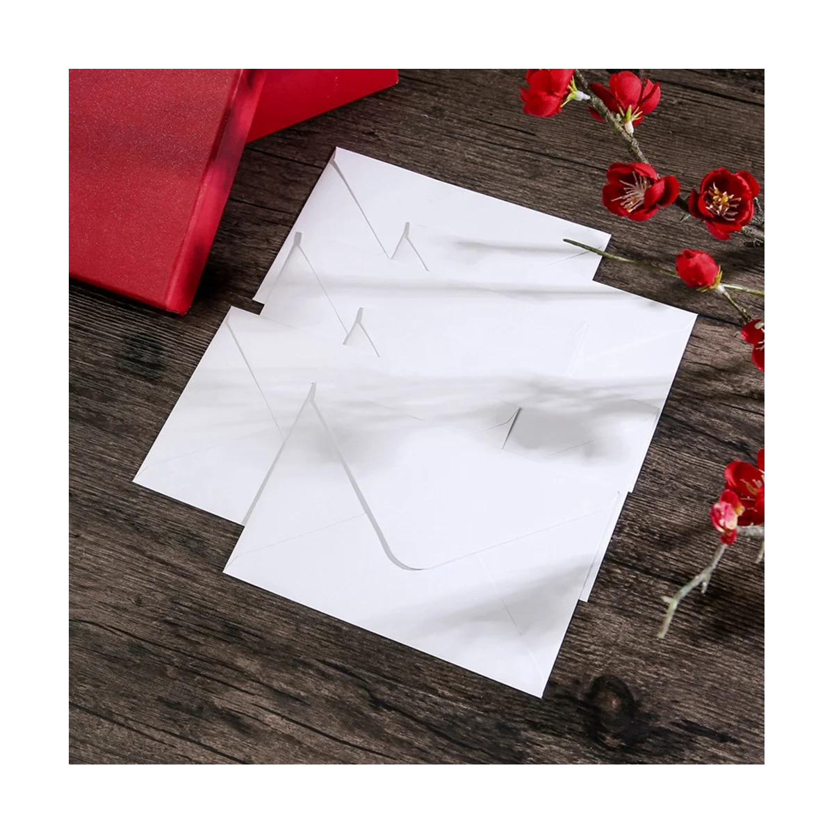 Imagem -06 - Envelopes Brancos para Convite Anúncios de Casamento Chá de Bebê Envelope em Branco b6 100 Pcs