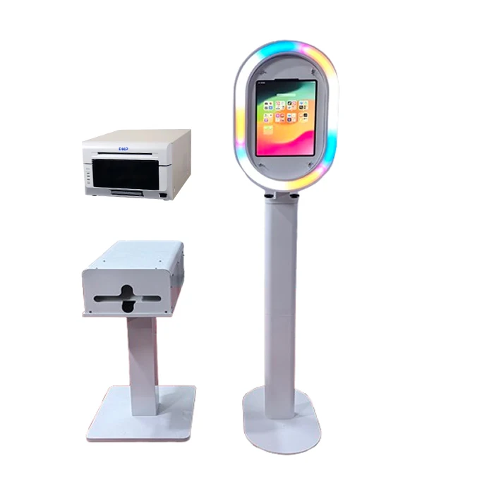 

Newest Portable Wedding Magic Touch Screen 360 Automatic Selfie Machine Mirror Photo Booth Kiosk Photobooth With Printer