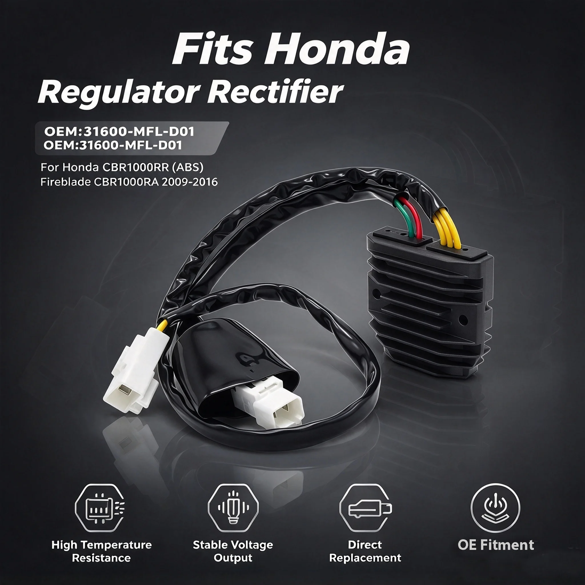 Motorcycle Regulator Rectifier 31600-MFL-D01 for Honda NSS250 VT Shadow CBR RR RA Fireblade CBF NT700V