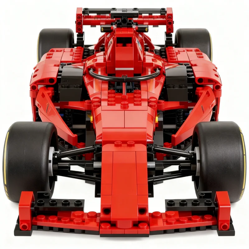 1531pcs MOC 페라리 SF Car RC MOD Power Function BuWizz Model Toys Building Blocks Architecture Christmas Gift DIY Birthday Kids