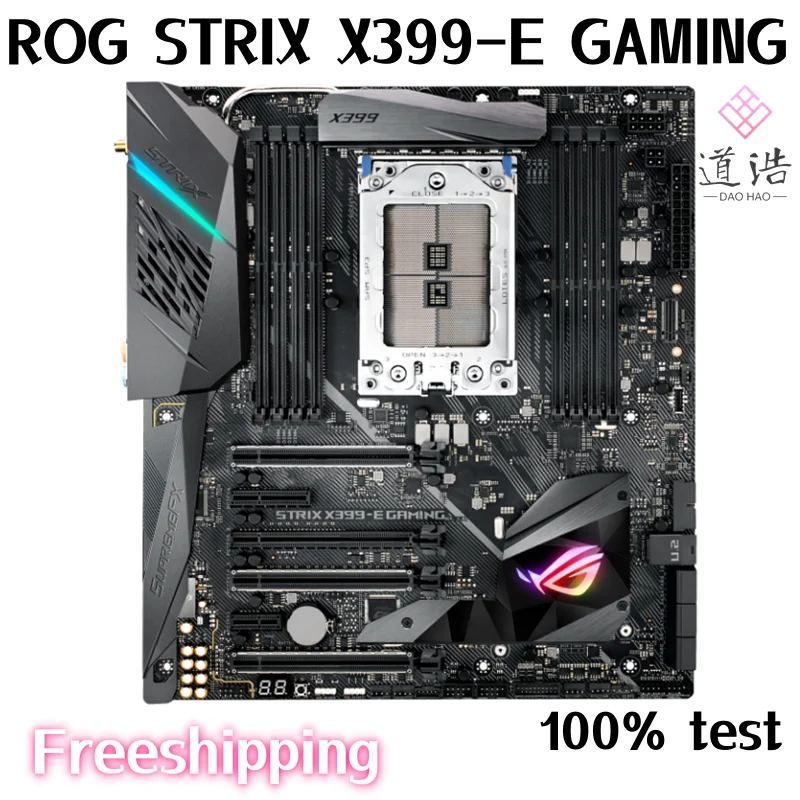 

Материнская плата для ROG STRIX X399-E GAMING 128GB PCI-E3.0 U.2 M.2 DDR4 X399, материнская плата 100% протестирована, полностью работает