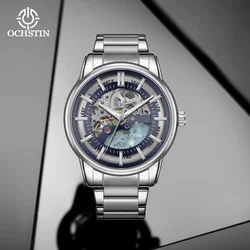 OCHSTIN Master Series New 2024 Simple Comfort Skeleton Mechanical Movement Waterproof Watch Men's Mechanical Watches