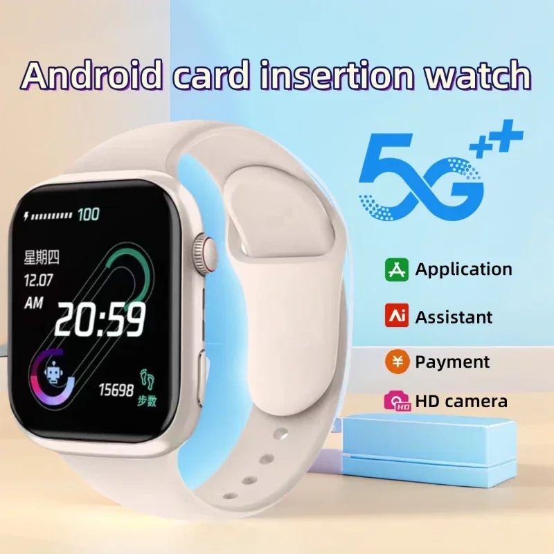 

VP09 SmartWatch 4G Android Multi GB Storage 4G/5G SIM-карта GPS WIFI с поворотной камерой 8MP