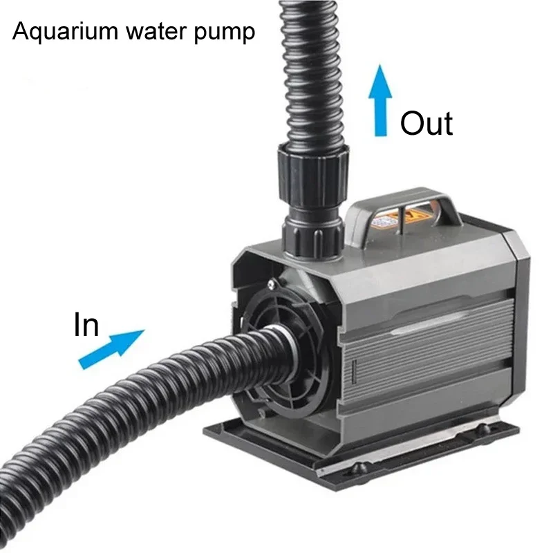 Ultra-Quiet Submersible Pump with Built-in Filter & Circulator 12V/24V for Home Aquariums, Ponds & Marine Applications
