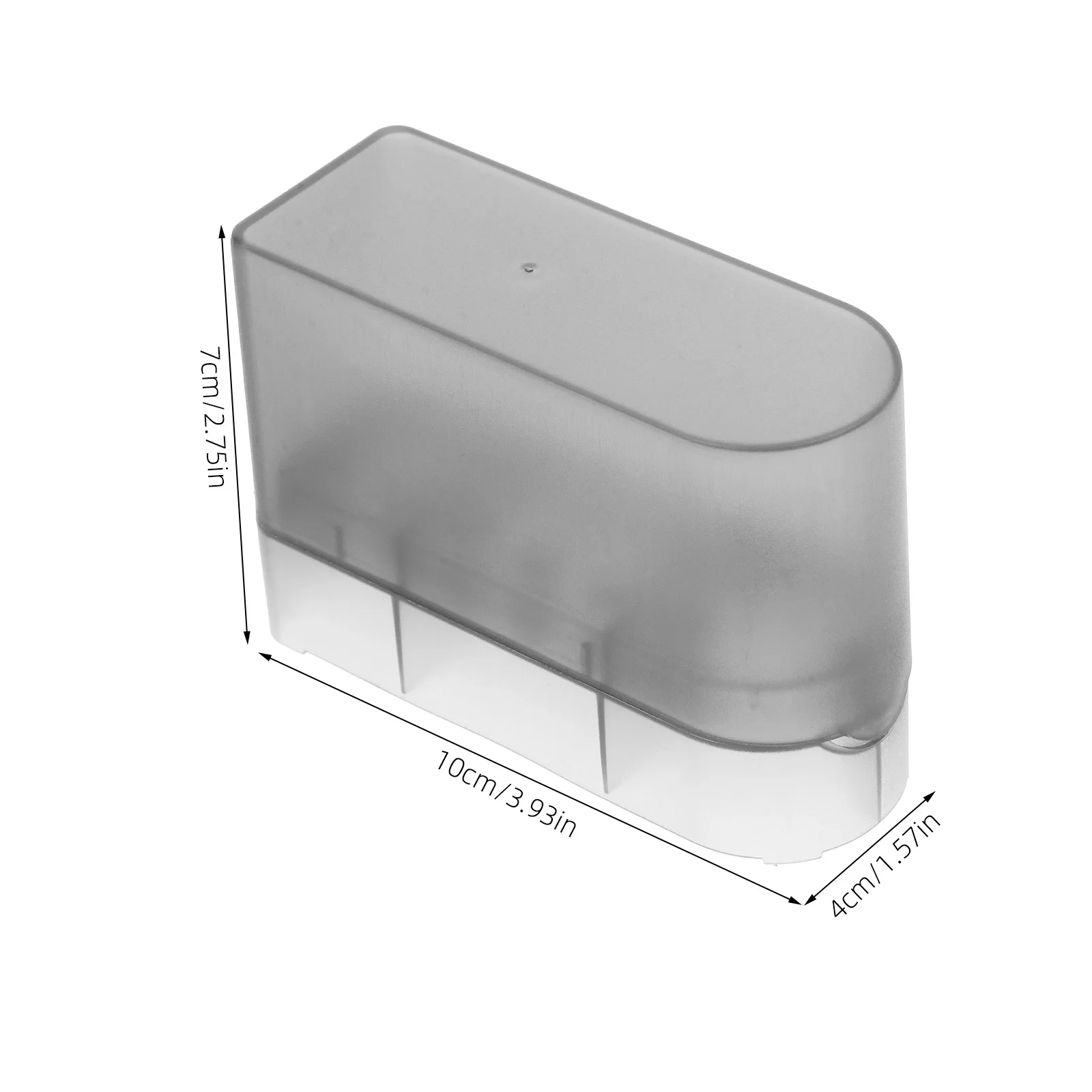 กล่องใส่หัวเจียรเล็บพลาสติก แข็งแรง ทนทาน สำหรับร้านเสริมสวยหรือใช้ในบ้าน เก็บอุปกรณ์ขัดเงาอย่างเป็นระเบียบ