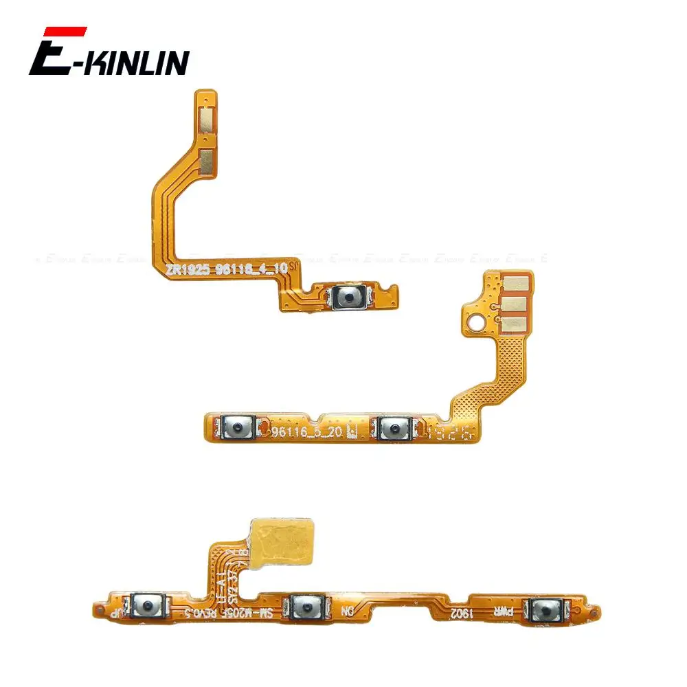 Mute Switch Power Key Ribbon For Samsung Galaxy M10 M20 M30 M40 M01s M02s M10s M21s M30s M31s ON OFF Volume Button Flex Cable