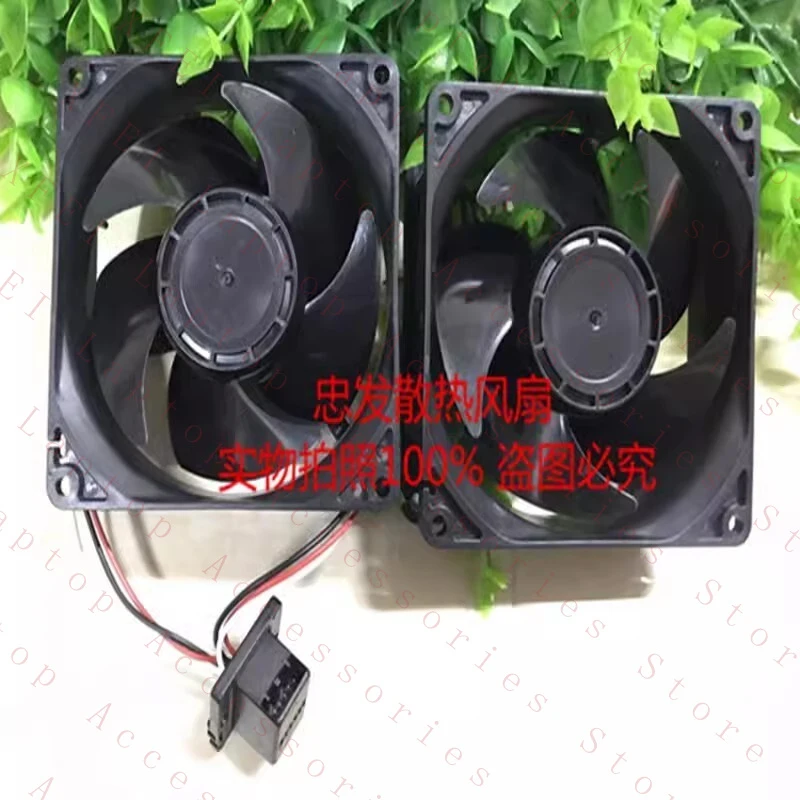 D  1 Pair FOR NMB 09232VA-24R-GTS DC24V 0.50A 9CM Silent Cooling Fan