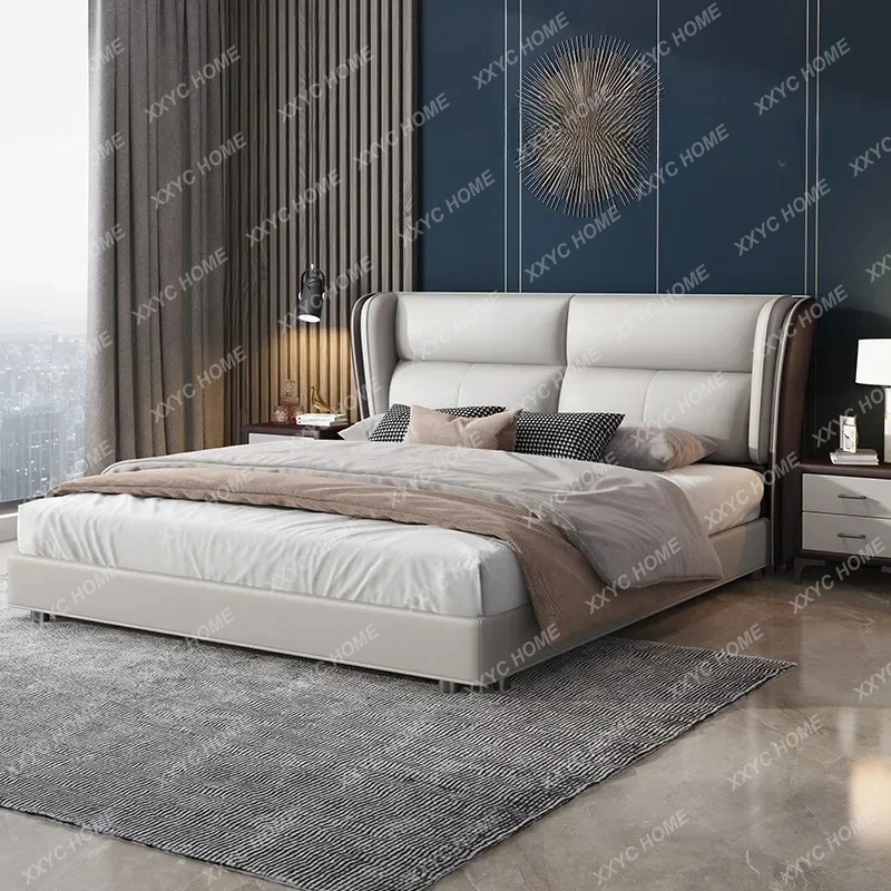 2 Meters X 2 Meters Large Bed 1.8 Meters Double Bed High-end Bed Master Bedroom Atmosphere Light Luxury