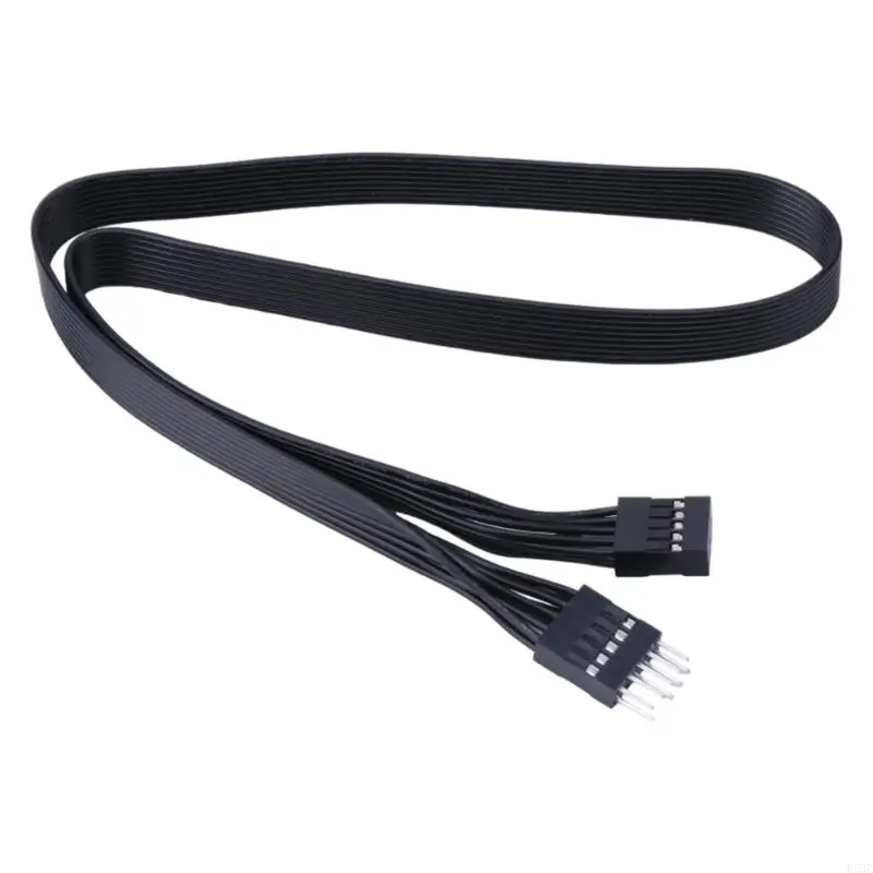 

R53C HDAudio 9pin Header Computer Motherboard Front Audio Extension Cable Male To Female Connection Flat Cable