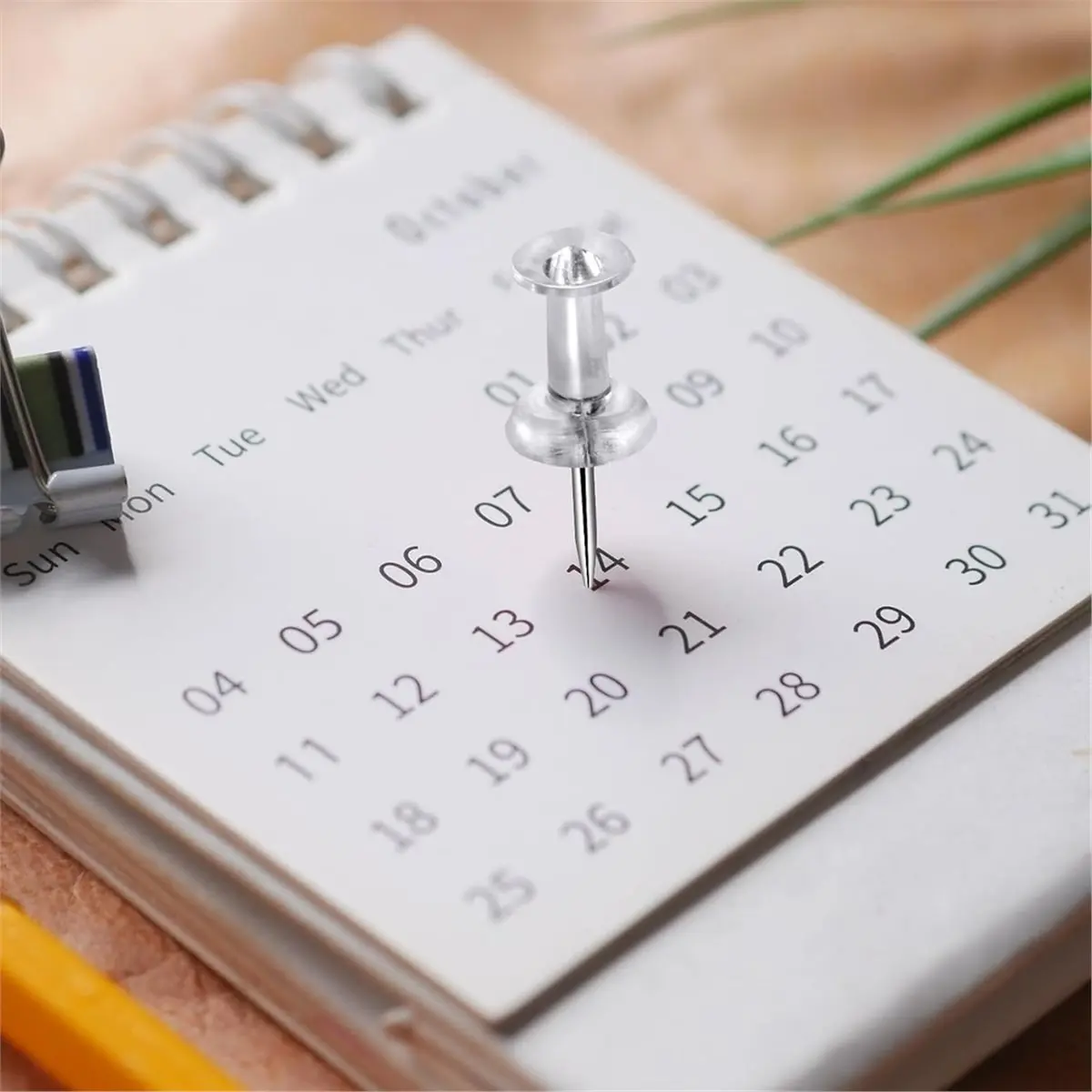 200 Pcs Push Pins Tacks, Thumb Tacks for Wall, Standard Thumb Tacks for Bulletin Board, Corkboard, Map, Photo, Offices