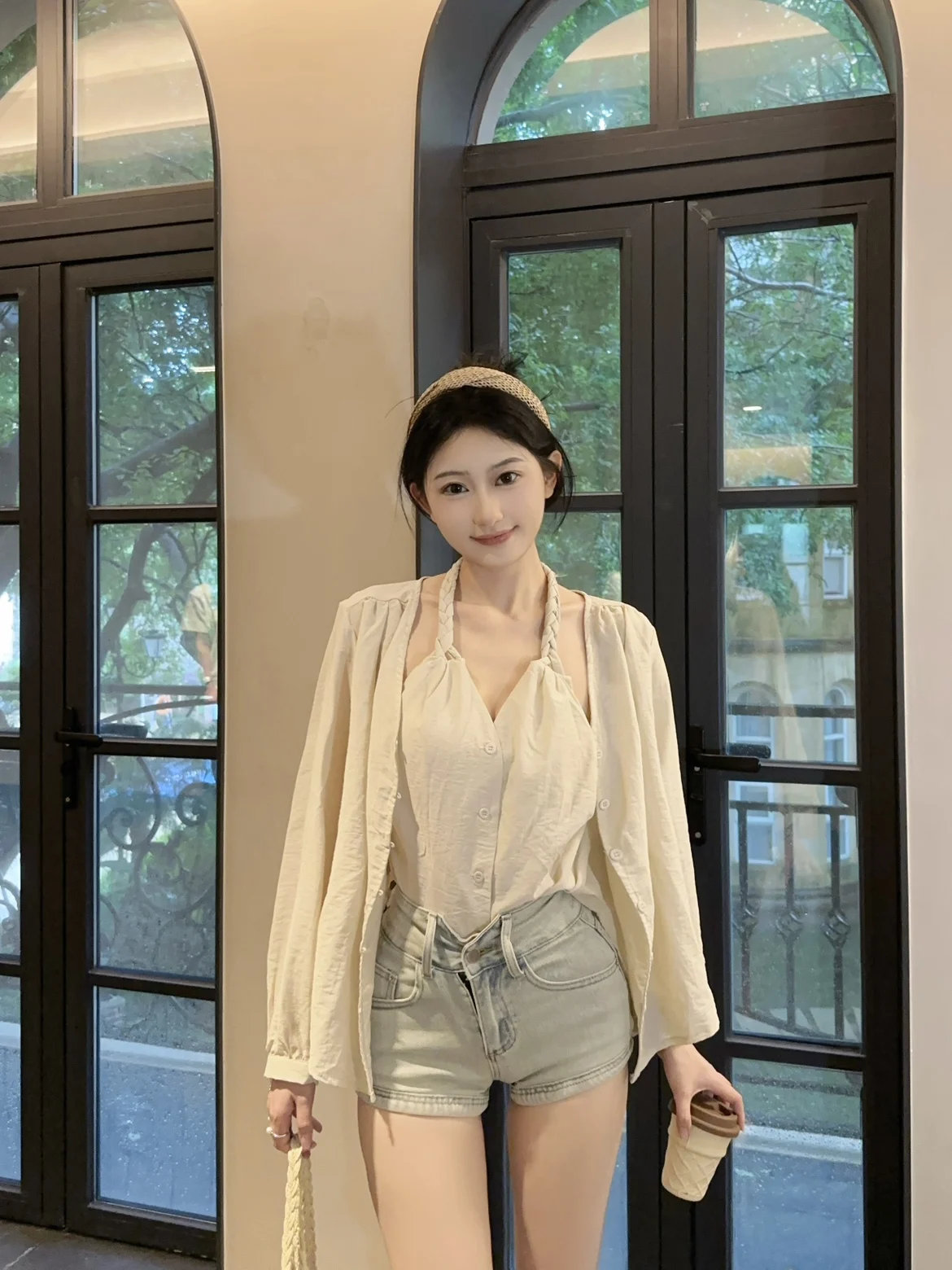 

Модный ретро-топ Golden Girl с длинным рукавом и защитой от солнца, женская повседневная одежда с дизайнерским акцентом