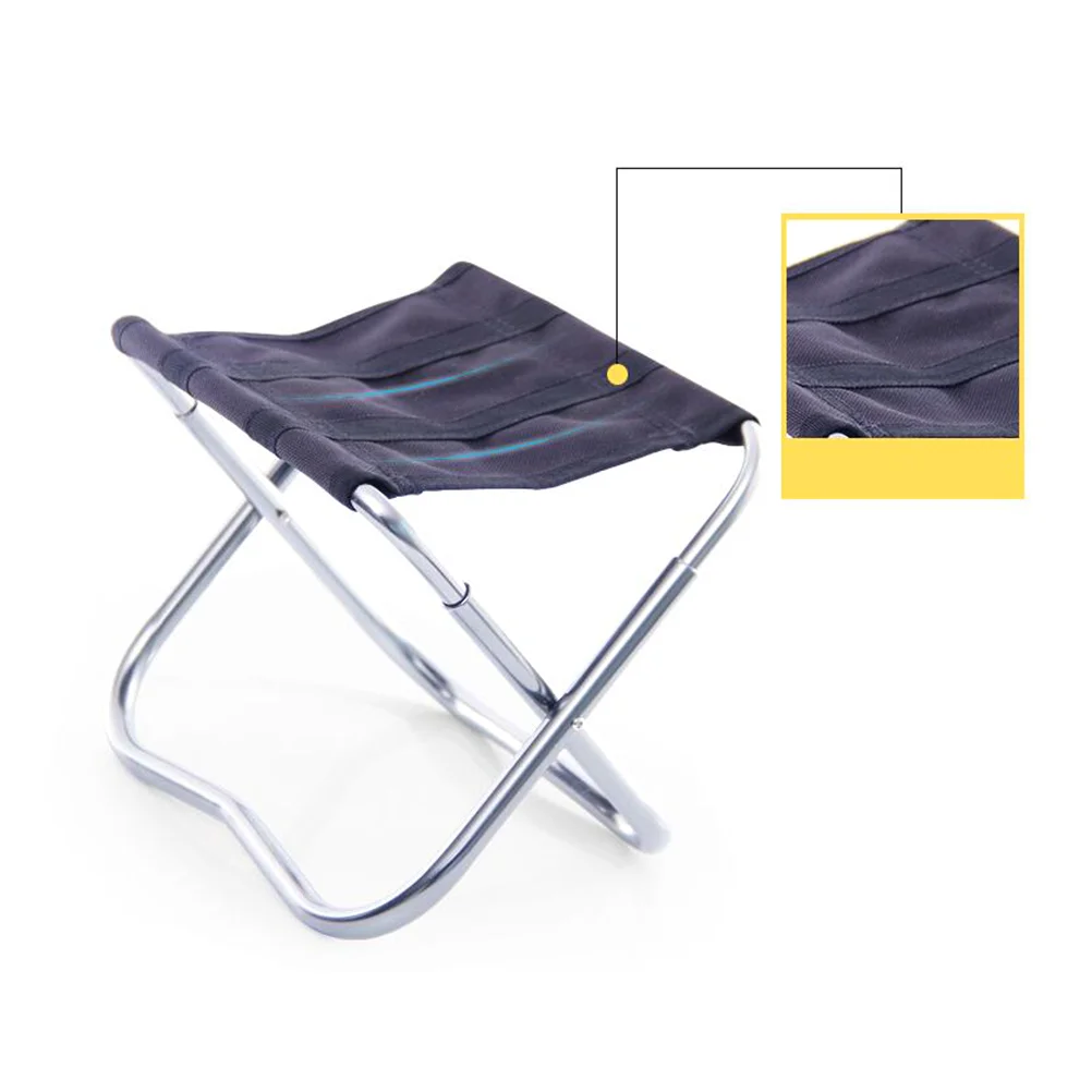 

Portable Travel Train Chair BBQ Stool Folding Bench Outdoor Rest Seat Fishing Aluminum Alloy