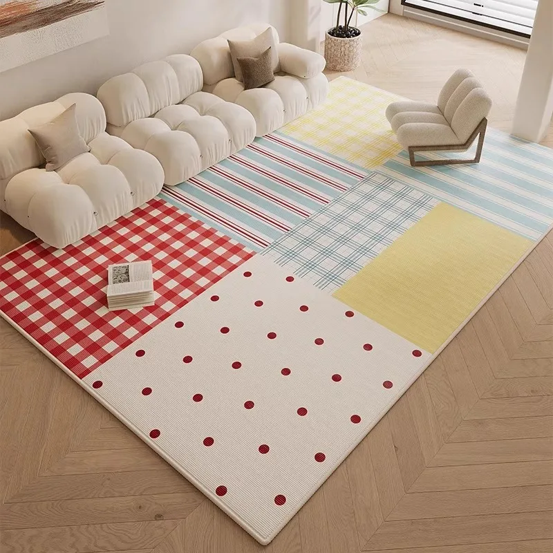 

Fashion Striped Living Room Carpet Line Stitching Simple Style Bedroom Rugs Modern Art Trend Cloakroom floor Mats Ковер Alfombra